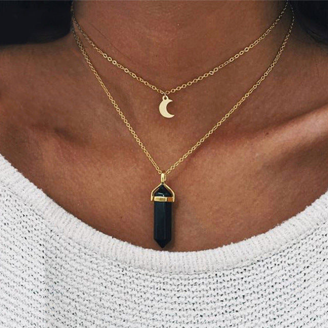 Pendant Moon Necklace
